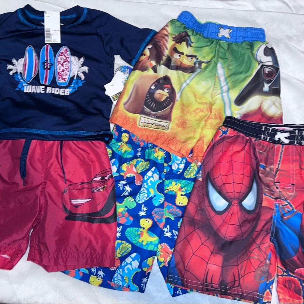 Spiderman Boys 5 piece bundle Swimwear